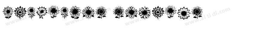 Sunflower regular字体转换